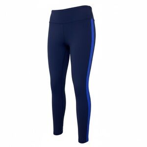 Athleta Navy Leggings with Royal Blue Stripe Size Small